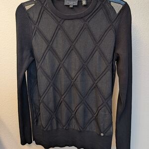 Ted Baker Black Diamond Pattern Sweater